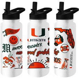 Logo Brands Miami Hurricanes 34 oz. Native Water Bottle