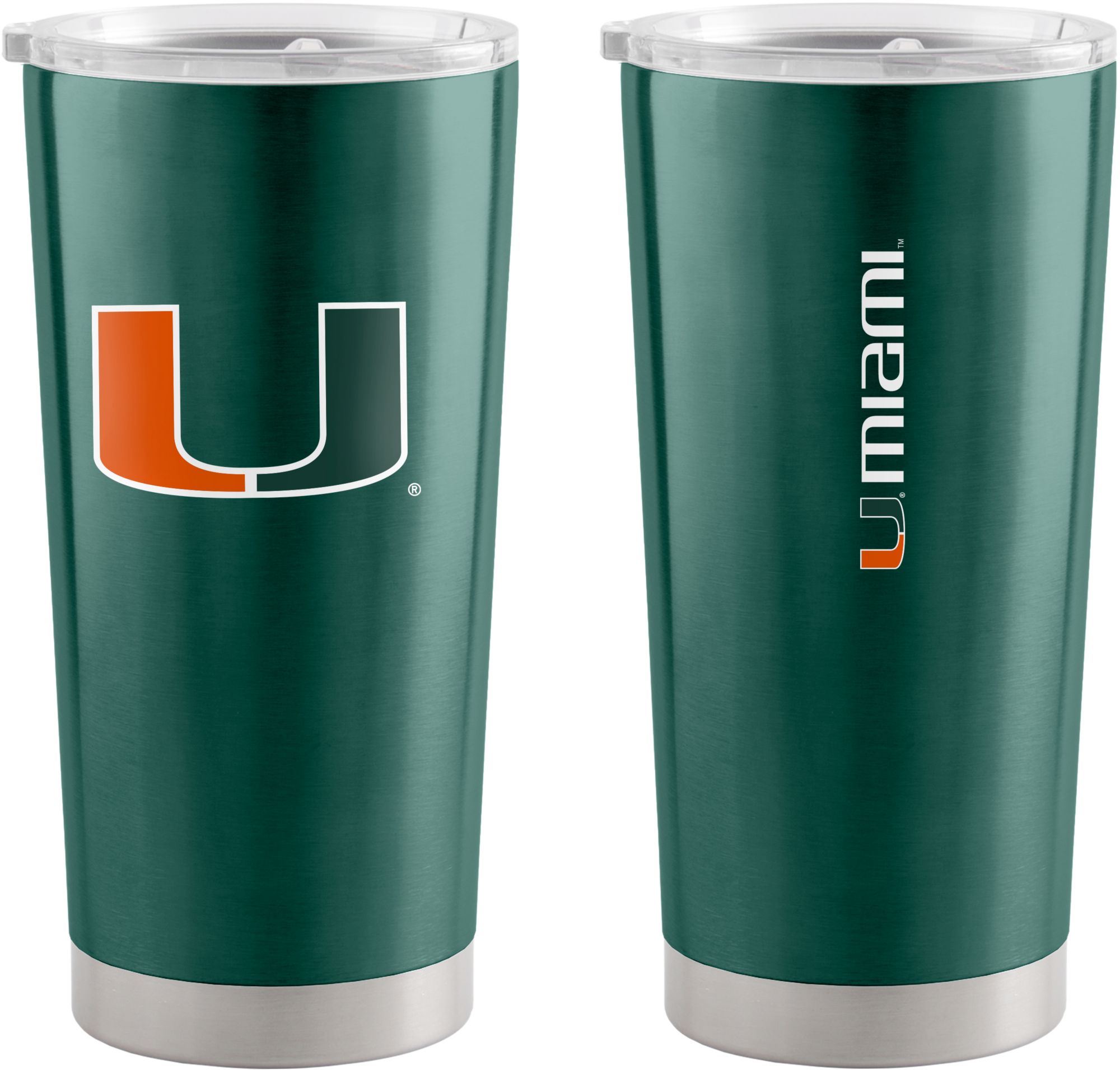 Logo Brands Miami Hurricanes 20 oz. Stainless Steel Gameday Tumbler