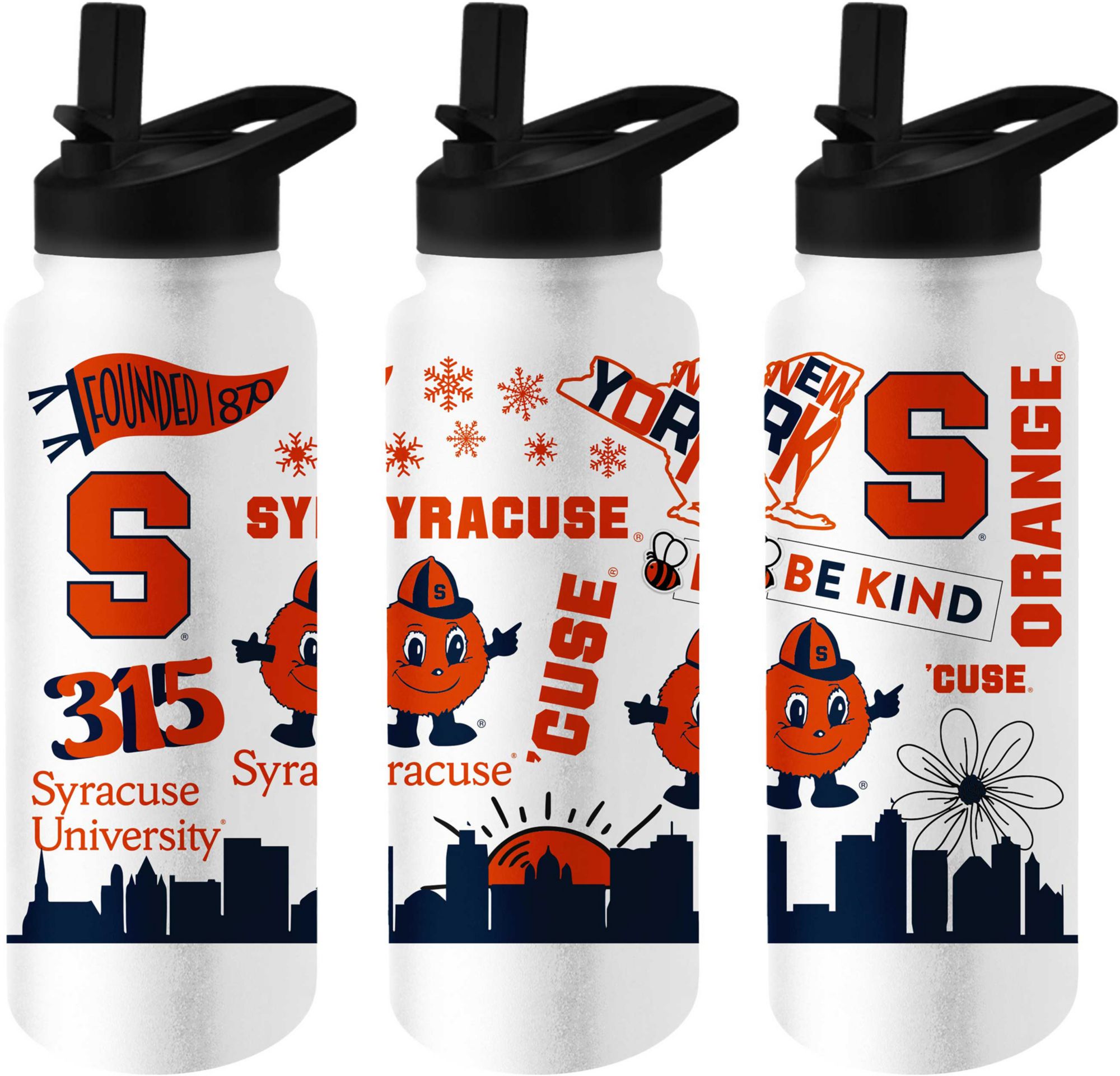 Logo Brands Syracuse Orange 34 oz. Native Water Bottle