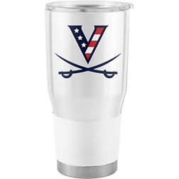 Logo Brands Virginia Cavaliers Red, White and HOO 30 oz. Stainless Steel Tumbler