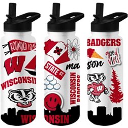 Logo Brands Wisconsin Badgers 34 oz. Native Water Bottle