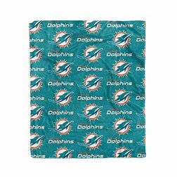 Logo Miami Dolphins Plush Blanket