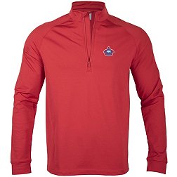 Levelwear Men's Miami Marlins 2023 City Connect Red Calibrate Quarter-Zip Shirt