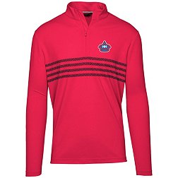 Levelwear Men's Miami Marlins 2023 City Connect Red Asher Quarter-Zip Shirt