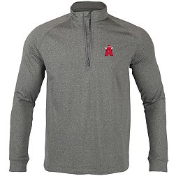 Levelwear Men's Los Angeles Angels 2023 City Connect Gray Calibrate Quarter-Zip Shirt