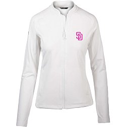 Levelwear Women's San Diego Padres 2023 City Connect White Ezra Full Zip Jacket