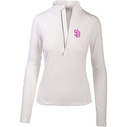 Women's San Diego Padres Nike White 2022 City Connect Tri-Blend V-Neck  T-Shirt