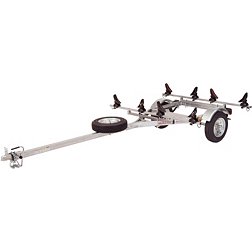 Malone MicroSport LowBed 2 Kayak Trailer Package (Spare Tire and 2 Sets MegaWings)