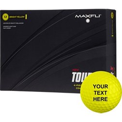 Maxfli 2023 Tour X Gloss Yellow Personalized Golf Balls