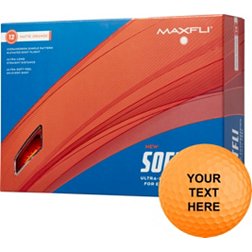 Maxfli 2023 Softfli Matte Orange Personalized Golf Balls