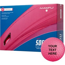 Maxfli 2023 Softfli Matte Pink Personalized Golf Balls