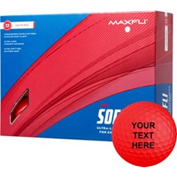 Maxfli 2023 Softfli Matte Red Personalized Golf Balls