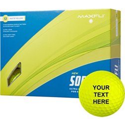 Maxfli 2023 Softfli Matte Yellow Personalized Golf Balls