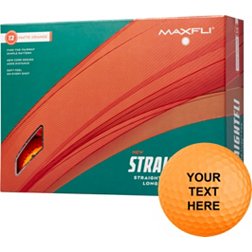 Maxfli 2023 Straightfli Matte Orange Personalized Golf Balls