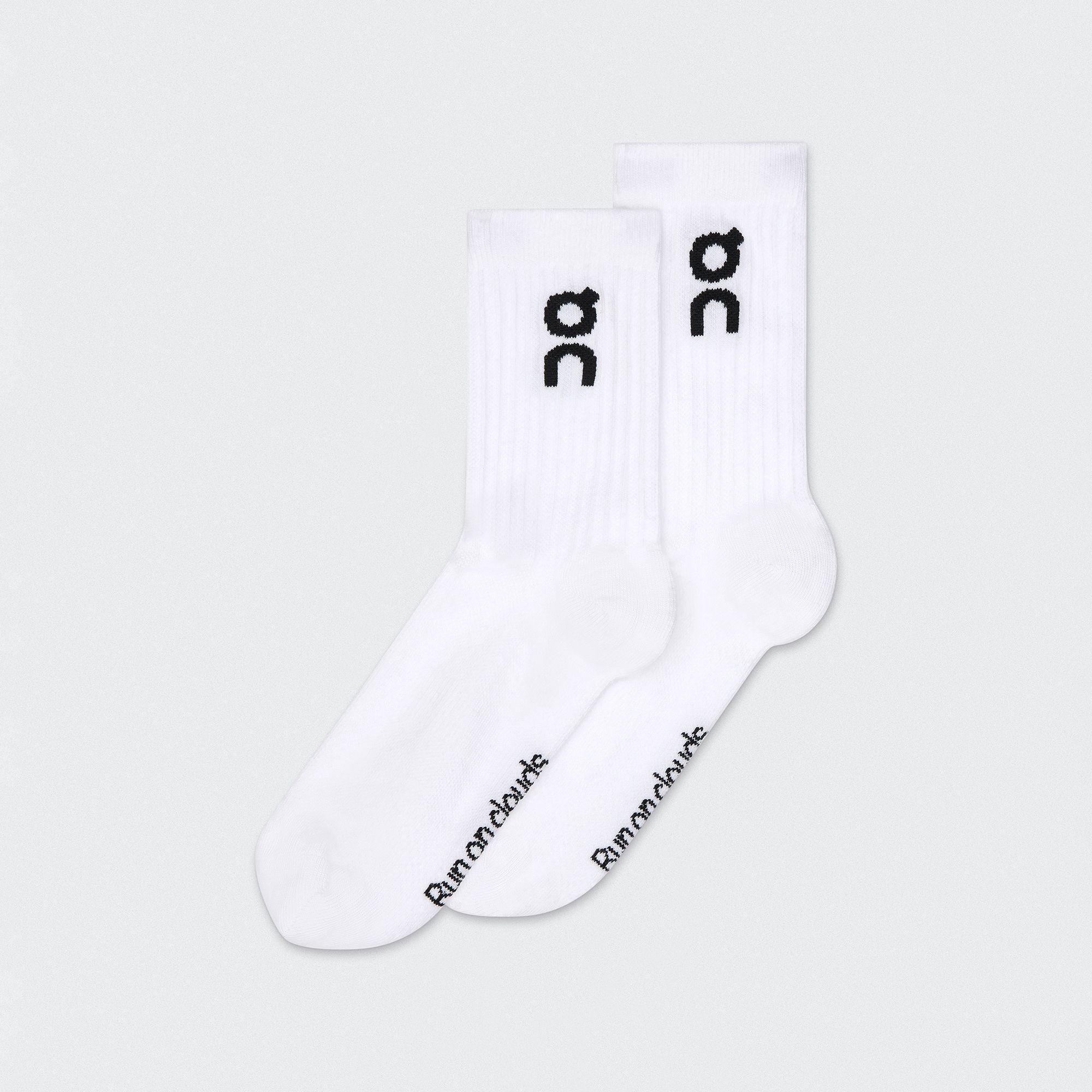 On Unisex Logo Crew Socks - 3 Pack White/White thumbnail