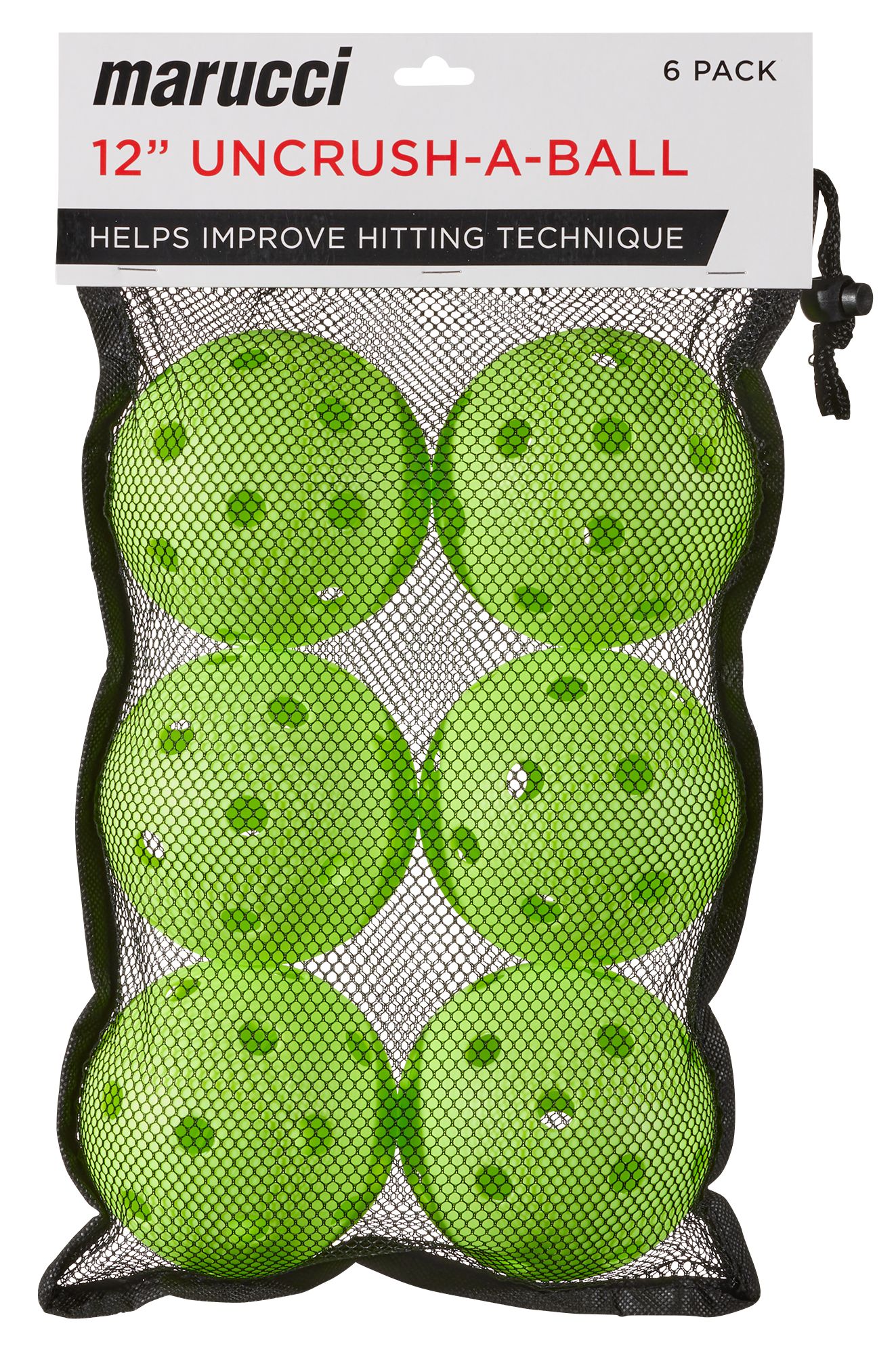 Marucci 12" Plastic Uncrushable Training Softballs- 6 Pack