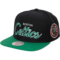 Mitchell and Ness Adult Boston Celtics Script 2Tone Adjustable Snapback Hat