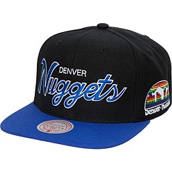 Mitchell and Ness Adult Denver Nuggets Script 2Tone Adjustable Snapback Hat