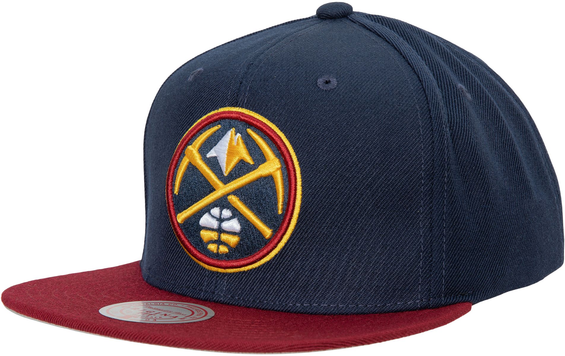 Mitchell & Ness Adult Denver Nuggets 2.0 2Tone Adjustable Snapback Hat, Women's, Wash