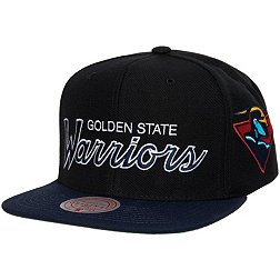 Mitchell and Ness Adult Golden State Warriors Script 2Tone Adjustable Snapback Hat