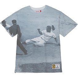 Mitchell & Ness Los Angeles Dodgers White Jackie Robinson Sublimated Player T-Shirt