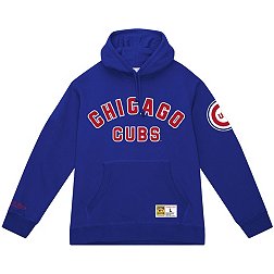 Mitchell & Ness Men's Chicago Cubs Royal Vintage Logo Pullover Hoodie