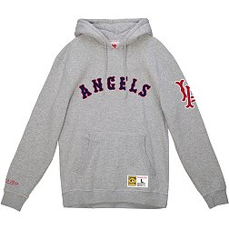 Mitchell & Ness Men's Los Angeles Angels Gray Vintage Logo Pullover Hoodie