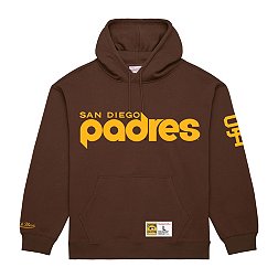 Mitchell & Ness Men's San Diego Padres Brown Vintage Logo Pullover Hoodie