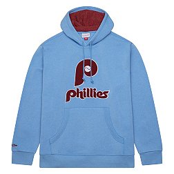 Mitchell & Ness Men's Philadelphia Phillies Blue Snow Washed Fleece Pullover Hoodie