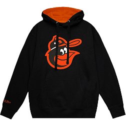 Mitchell & Ness Men's Baltimore Orioles Black Vintage Logo Pullover Hoodie