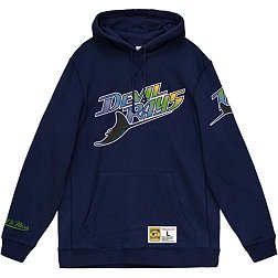 Mitchell & Ness Men's Tampa Bay Rays Navy Vintage Logo Pullover Hoodie