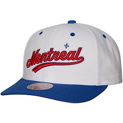 Mitchell & Ness Montreal Expos White Coop Evergreen Snapback Hat