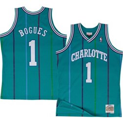 Mitchell and Ness Men's Charlotte Hornets 1992 Muggsy Bogues #1 Swingman Jersey