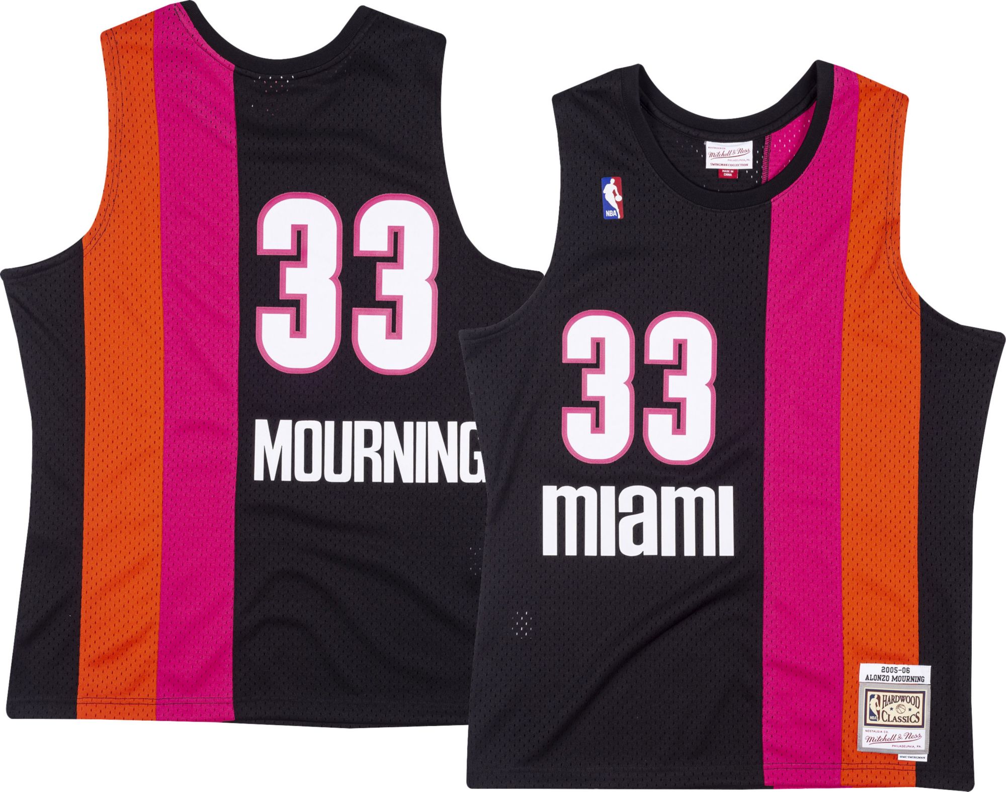 Mitchell & Ness Men's Miami Heat Alonzo Mourning #33 Swingman Jersey