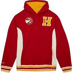 Mitchell and Ness Men's Atlanta Hawks Scarlet French Terry Hoodie