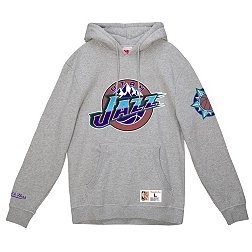 Mitchell and Ness Men's Utah Jazz Grey All In Hoodie