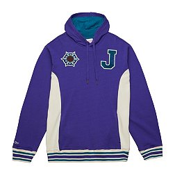 Mitchell and Ness Men's Utah Jazz Teal French Terry Hoodie
