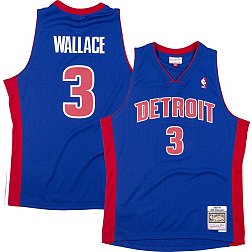 Mitchell and Ness Men's Detroit Pistons 2003 Ben Wallace #3 Swingman Jersey