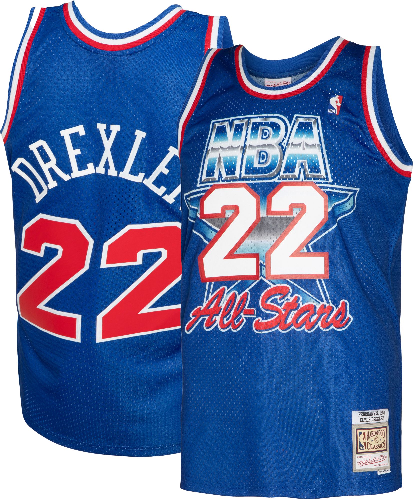Mitchell & Ness Men's Houston Rockets Clyde Drexler #22 All Star Game 1992 Swingman Jersey