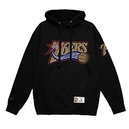 Mitchell and Ness Men's Philadelphia 76ers Black All In Hoodie