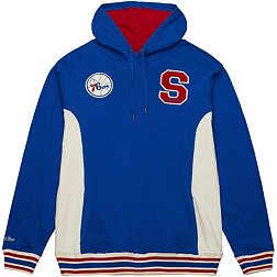 Mitchell and Ness Men's Philadelphia 76ers Royal French Terry Hoodie