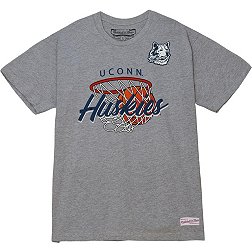 Mitchell & Ness Men's UConn Huskies Grey Mad Hoops T-Shirt