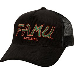 Mitchell & Ness Adult Florida A&M Rattlers Black Corduroy Trucker Hat