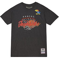 Mitchell & Ness Men's Kansas Jayhawks Grey Mad Hoops T-Shirt