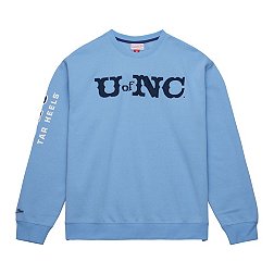 Mitchell & Ness Men's North Carolina Tar Heels Carolina Blue All-Over Crew Neck 3.0 Pullover Sweatshirt