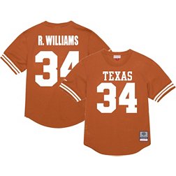 Mitchell & Ness Men's Texas Longhorns #34 Burnt Orange Big and Tall Ricky Williams Replica Throwback Football Jersey