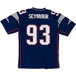 Mitchell & Ness Men's New England Patriots Richard Seymour #93 2003 Red Throwback Jersey
