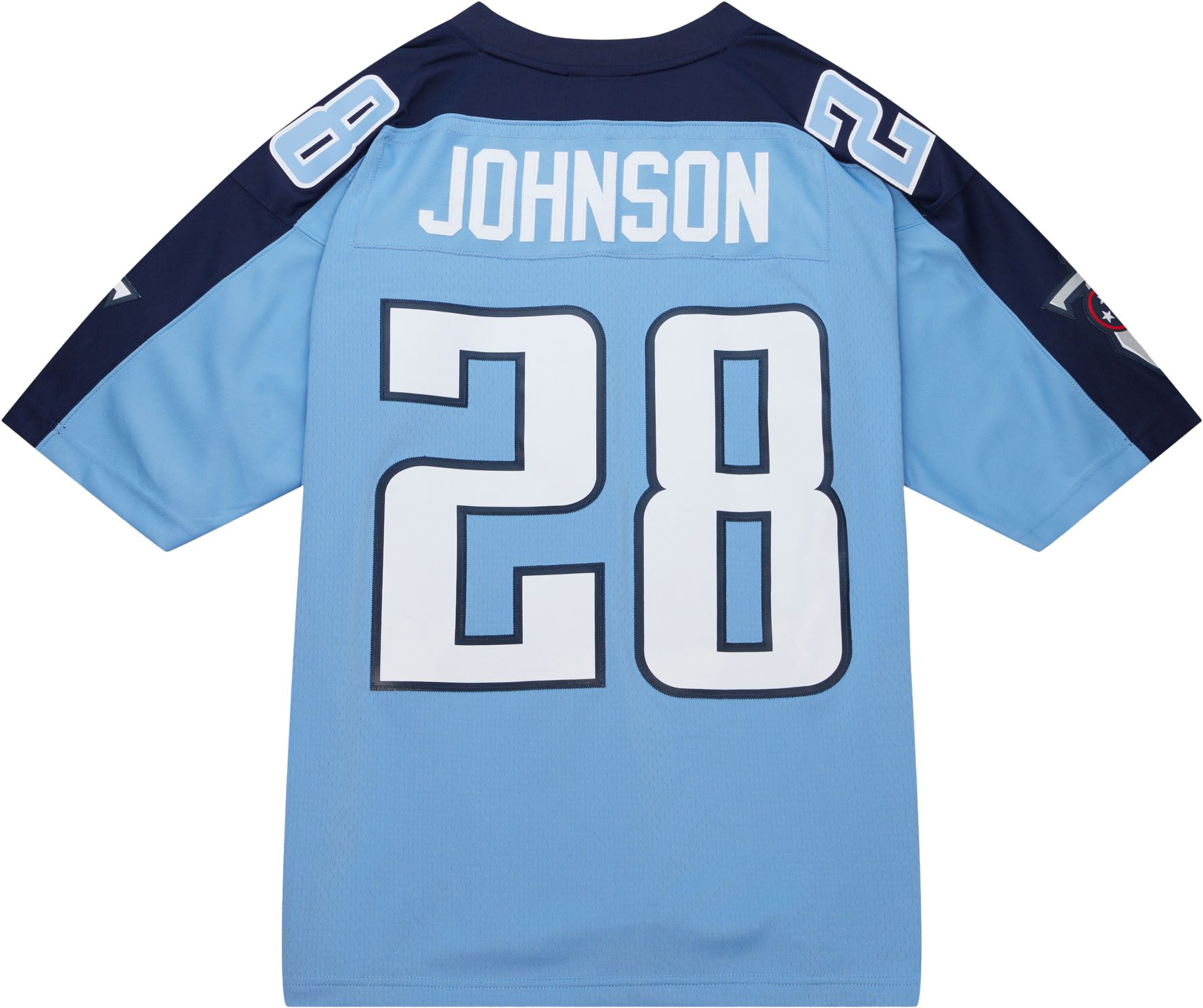 Mitchell & Ness Men's Tennessee Titans Chris Johnson #28 2009 Blue Throwback Jersey