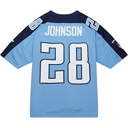 Mitchell & Ness Men's Tennessee Titans Chris Johnson #28 2009 Blue Throwback Jersey