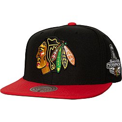Mitchell & Ness Chicago Blackhawks 2-Tone Patch Snapback Adjustable Hat